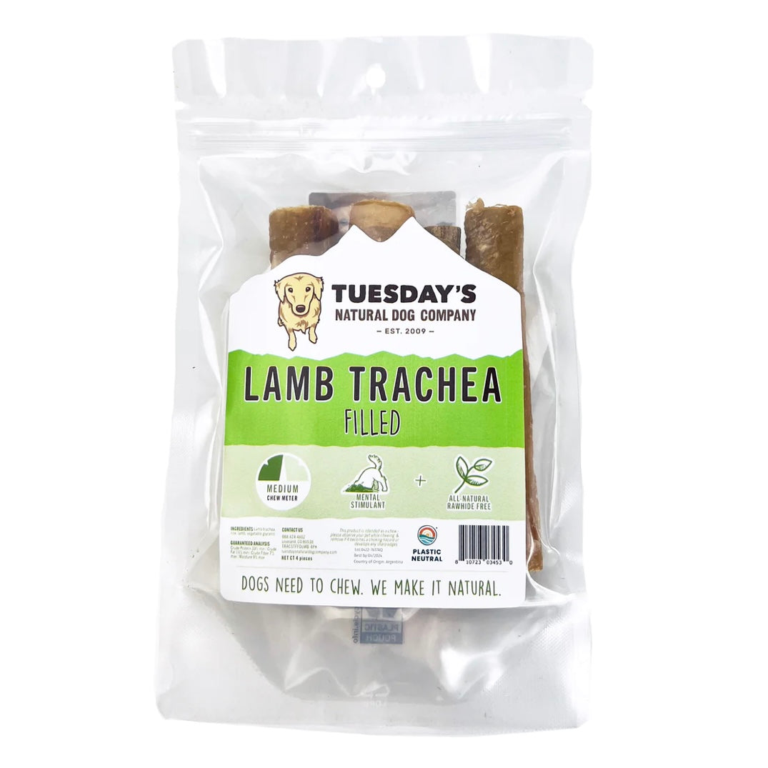 Filled Lamb Trachea - 4 Pack